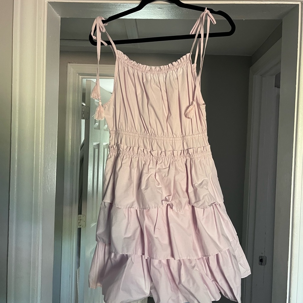 Steve Madden Light Pink Ruffle Dress